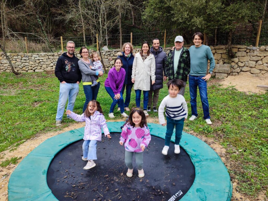 cumpleaños masía natural Girona niños jardín